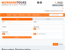 Tablet Screenshot of mundanotours.com.ar